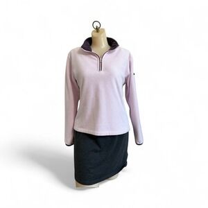 Horny Toad Women's Pink Fleece 1/4 Zip Pullover‎ Sweatshirt Size S